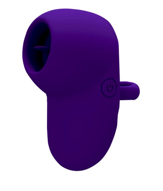 "Kenley - Violet - Intense Flickering Finger Vibe With Comfort Grip Ring VB-75031"